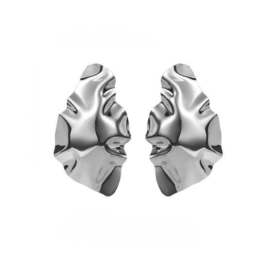 Ohlala Statement 18K Gold-plated Stainless Steel Earrings