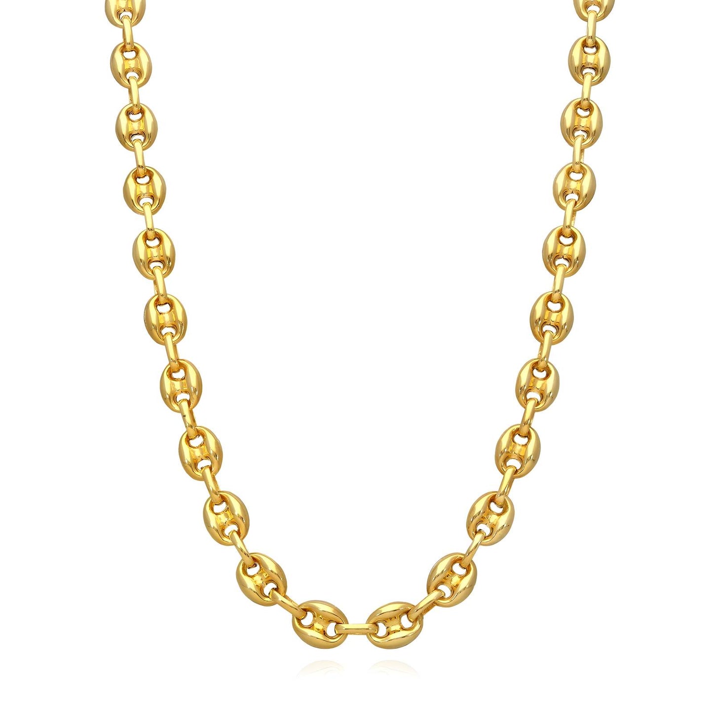Lina Link Necklace, 18K Gold Plated Steel
