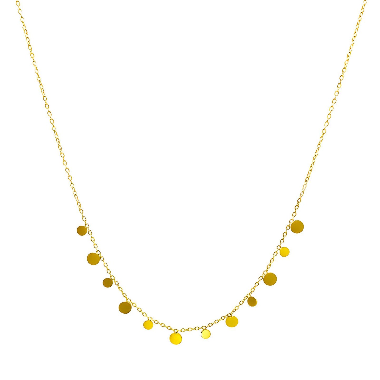 Tam Necklace, 18K Gold Plated Steel