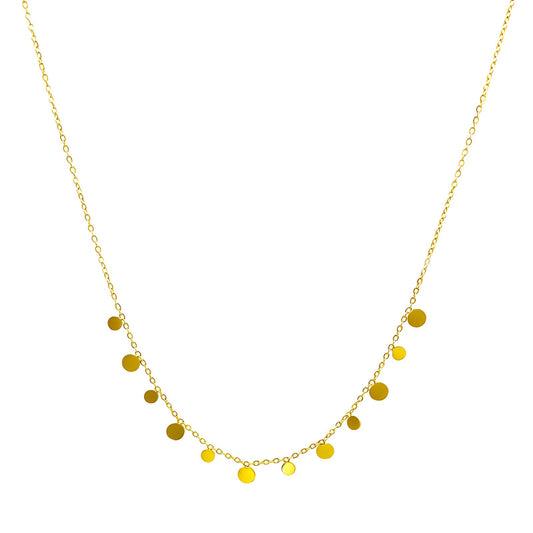 Tam Necklace, 18K Gold Plated Steel
