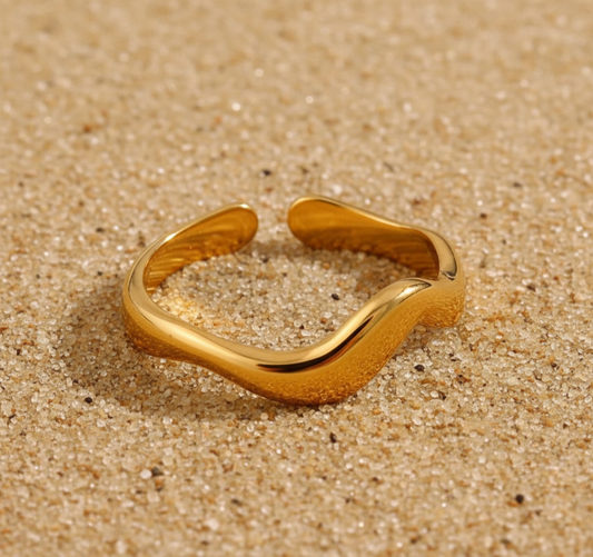 Shay 18K Gold Plated Stainless Steel Ring Jewelry