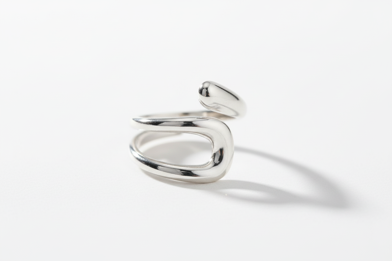 Fly 18K Gold Plated Stainless Split Steel Ring Jewelry