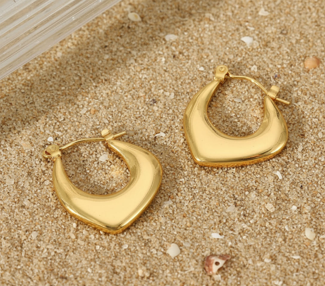 Jules 18K Gold Plated Stainless Steel Earrings Jewelry