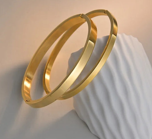 First Base Bracelet Gold-Plated Bangle Jewelry