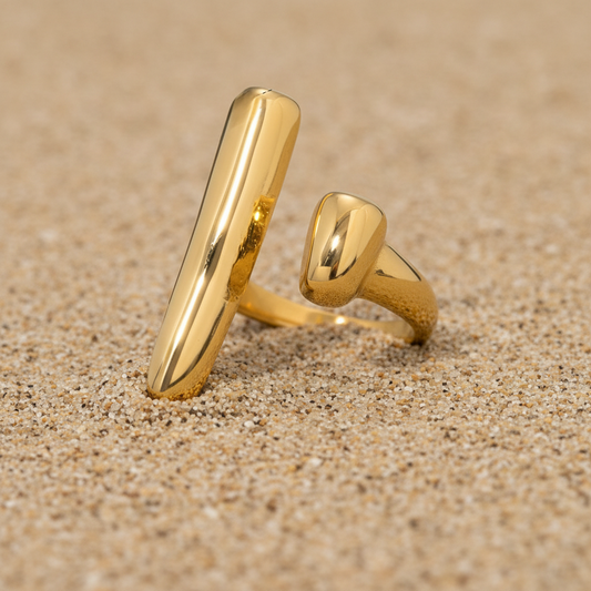 Giana 18K Gold-Plated Open Rings Jewelry