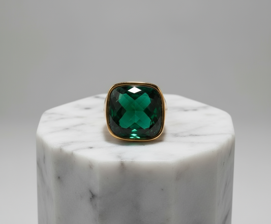 Le Chic 18K Gold Plated Statement Ring Stainless Steel