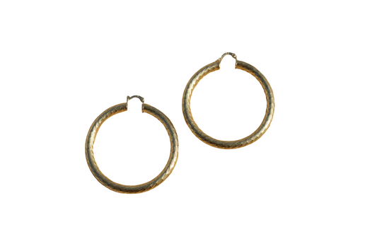 Vibey Earrings Gold Plated Round Hoop Jewelry