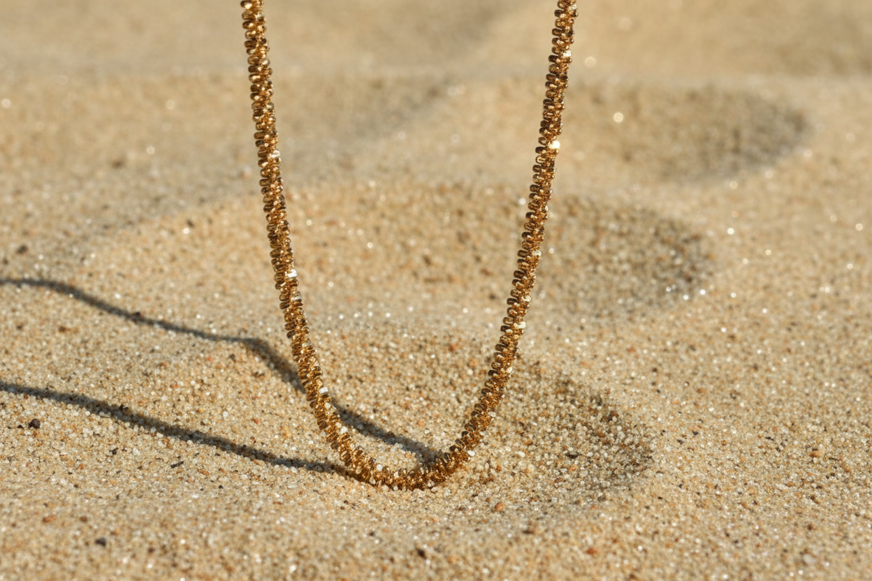 I See Dainty Necklace, 18K Gold Plated Stainless Steel