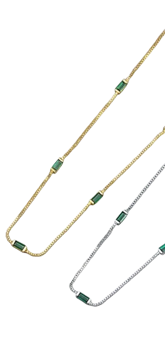Vert Dainty Necklace, 18K Gold Plated Stainless Steel