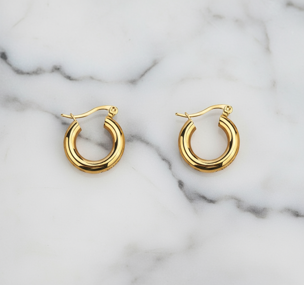 Lou Gold Plated Waterproof Tarnish Free Earrings