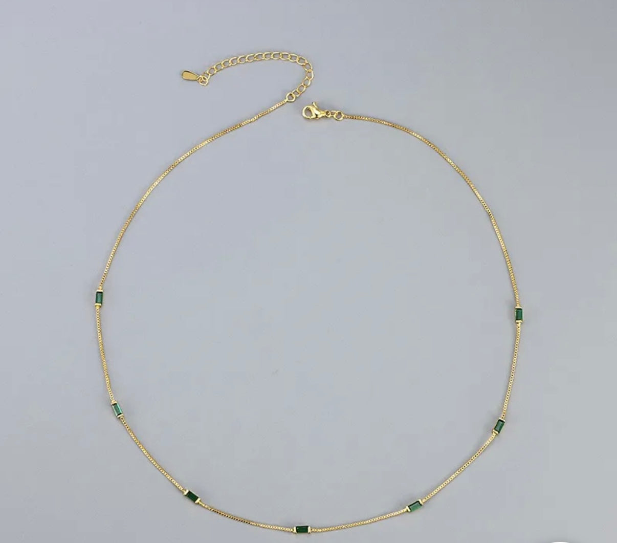 Vert Dainty Necklace, 18K Gold Plated Stainless Steel