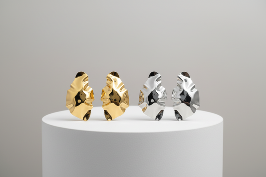 Ohlala Statement 18K Gold-plated Stainless Steel Earrings