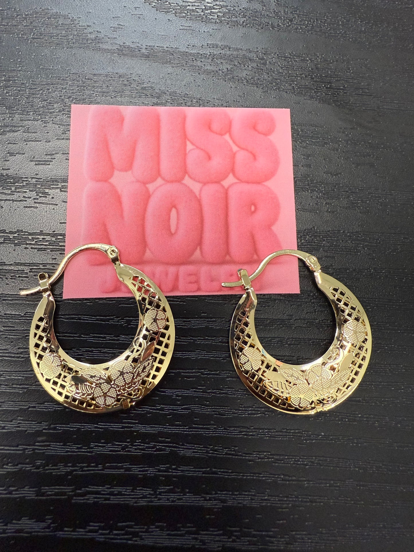 Sels Earrings Gold Plated Round Hoop Jewelry S