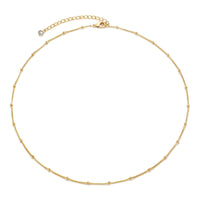 Honor Gold Necklace, 18K Gold Plated Steel