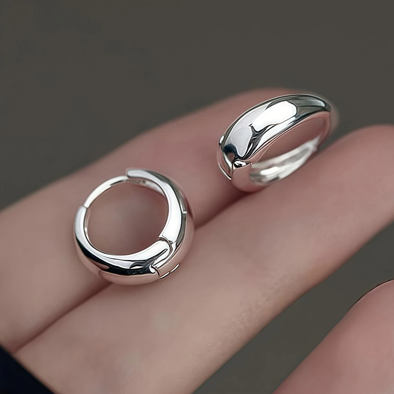 Faves Huggie Hoops 18K Gold-plated Stainless Steel Earrings