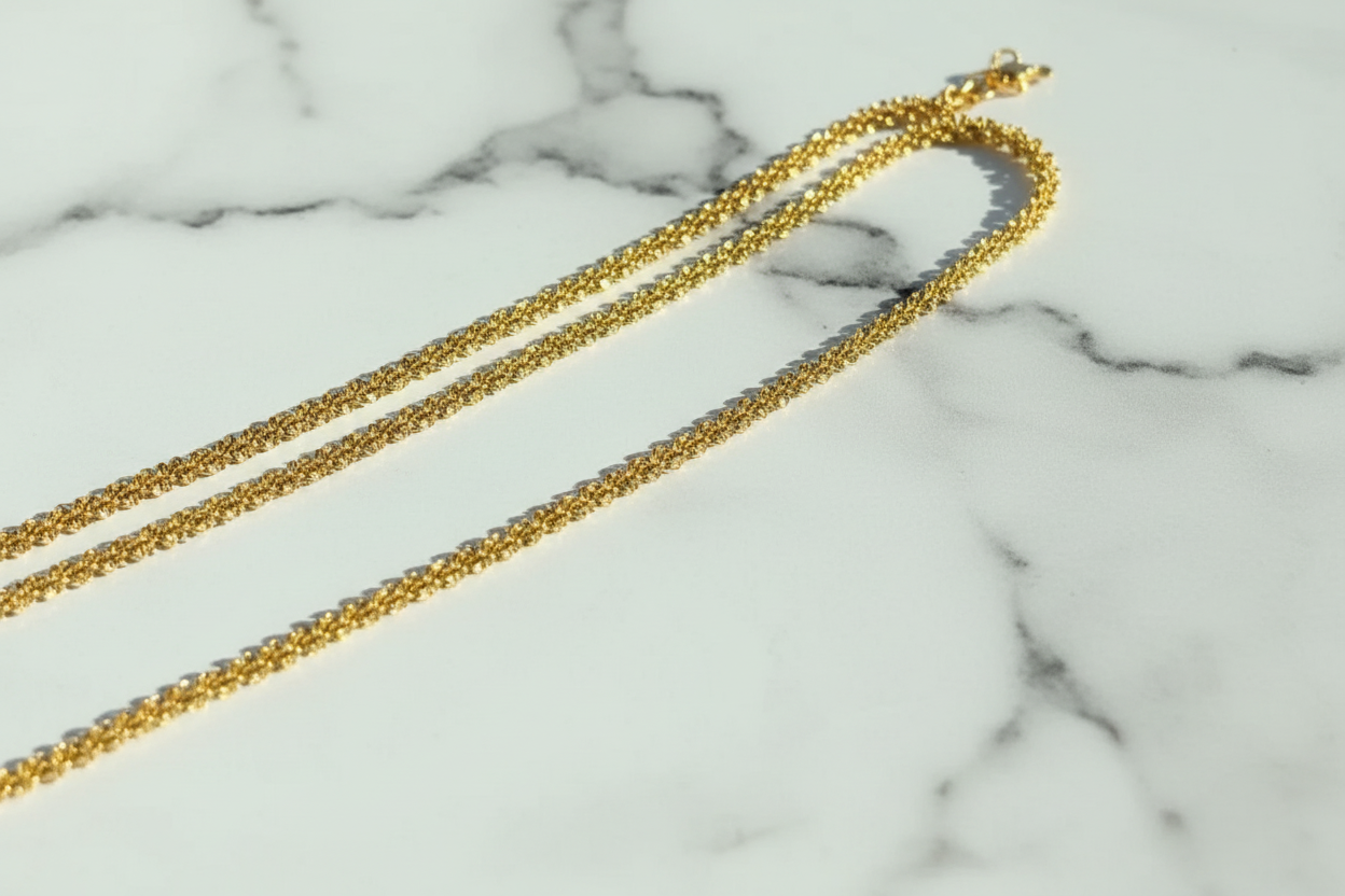 I See Dainty Necklace, 18K Gold Plated Stainless Steel