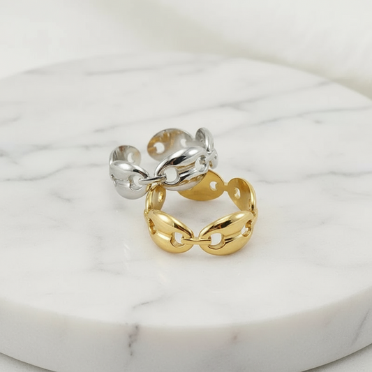 Lali Link Open Ring 18K Gold plated stainless steel