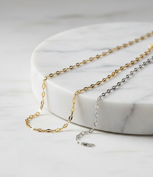 Miah Dainty Necklace, 18K Gold Plated Stainless Steel