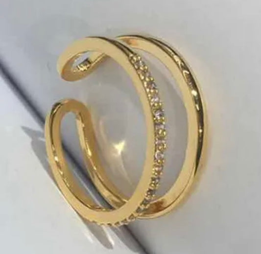 Wifey Ring Gold Plated Zarcon