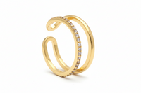 Wifey Ring Gold Plated Zarcon