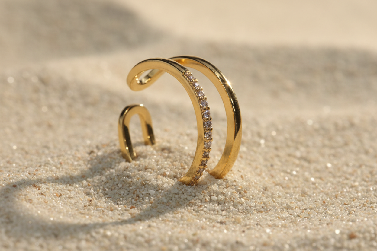 Wifey Ring Gold Plated Zarcon