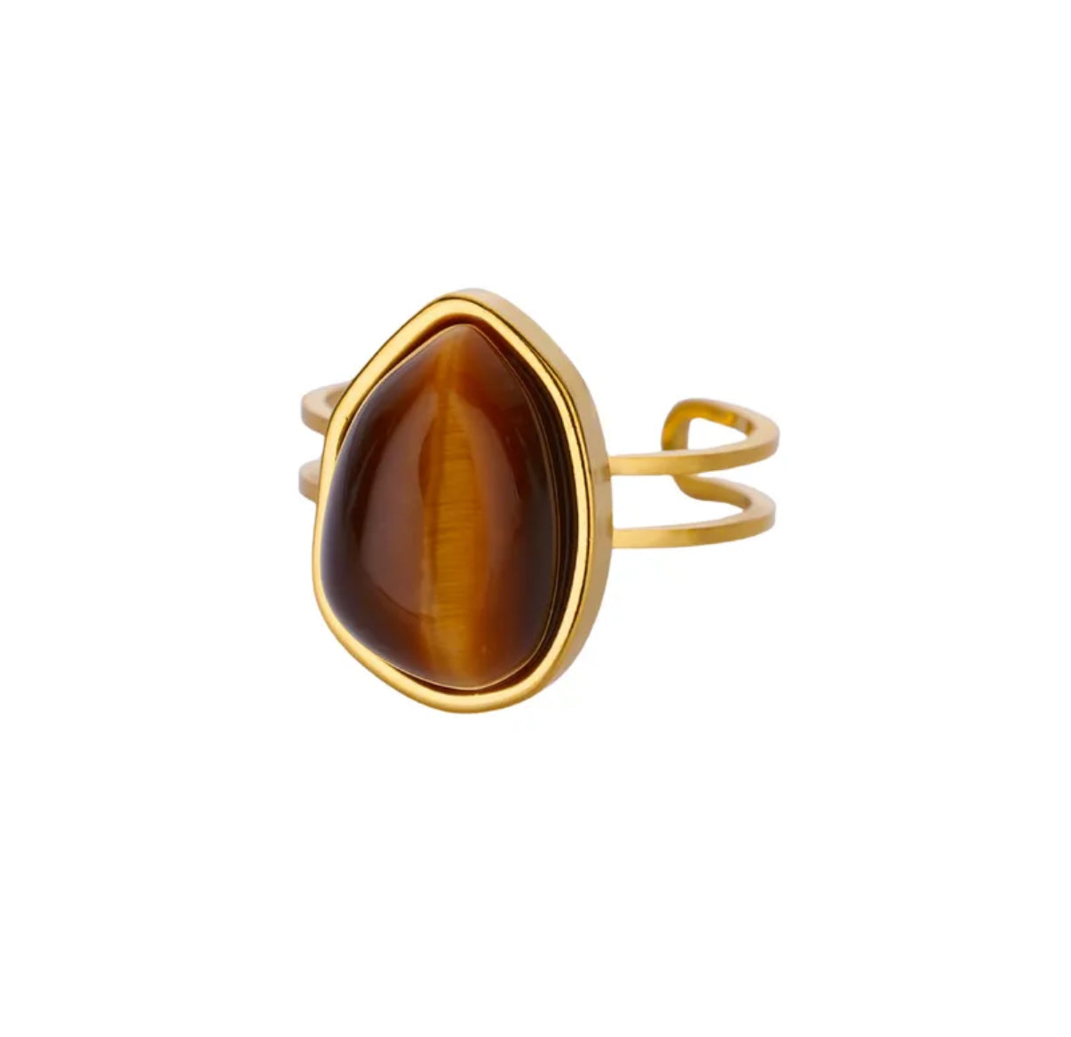 Zest Ring, 18K Gold Plated Steel