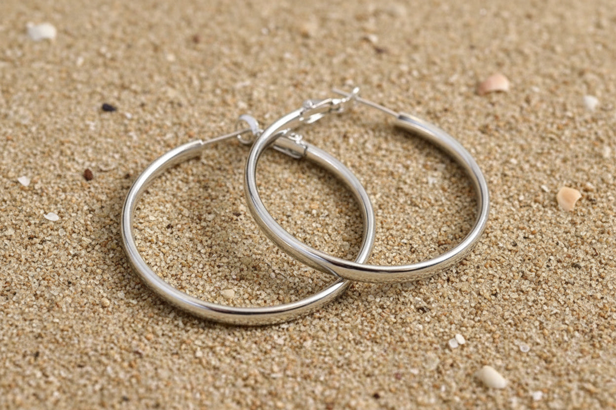 Perf 18K Gold Plated Stainless Steel Fashion Waterproof Non Tarnishing Earrings