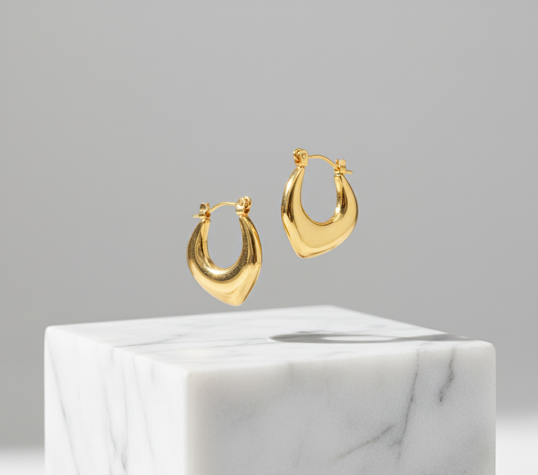 Jules 18K Gold Plated Stainless Steel Earrings Jewelry