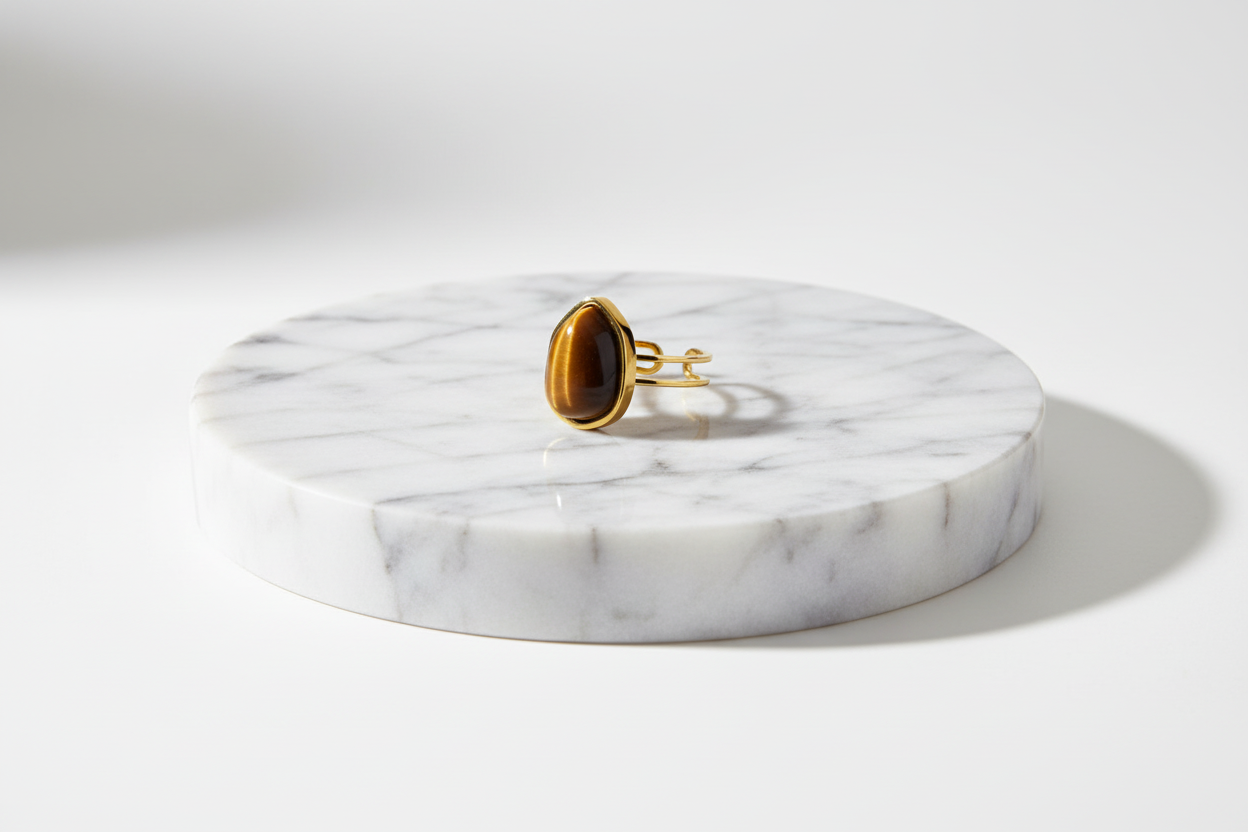 Zest Ring, 18K Gold Plated Steel