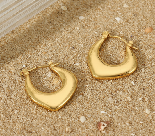 Jules 18K Gold Plated Stainless Steel Earrings Jewelry