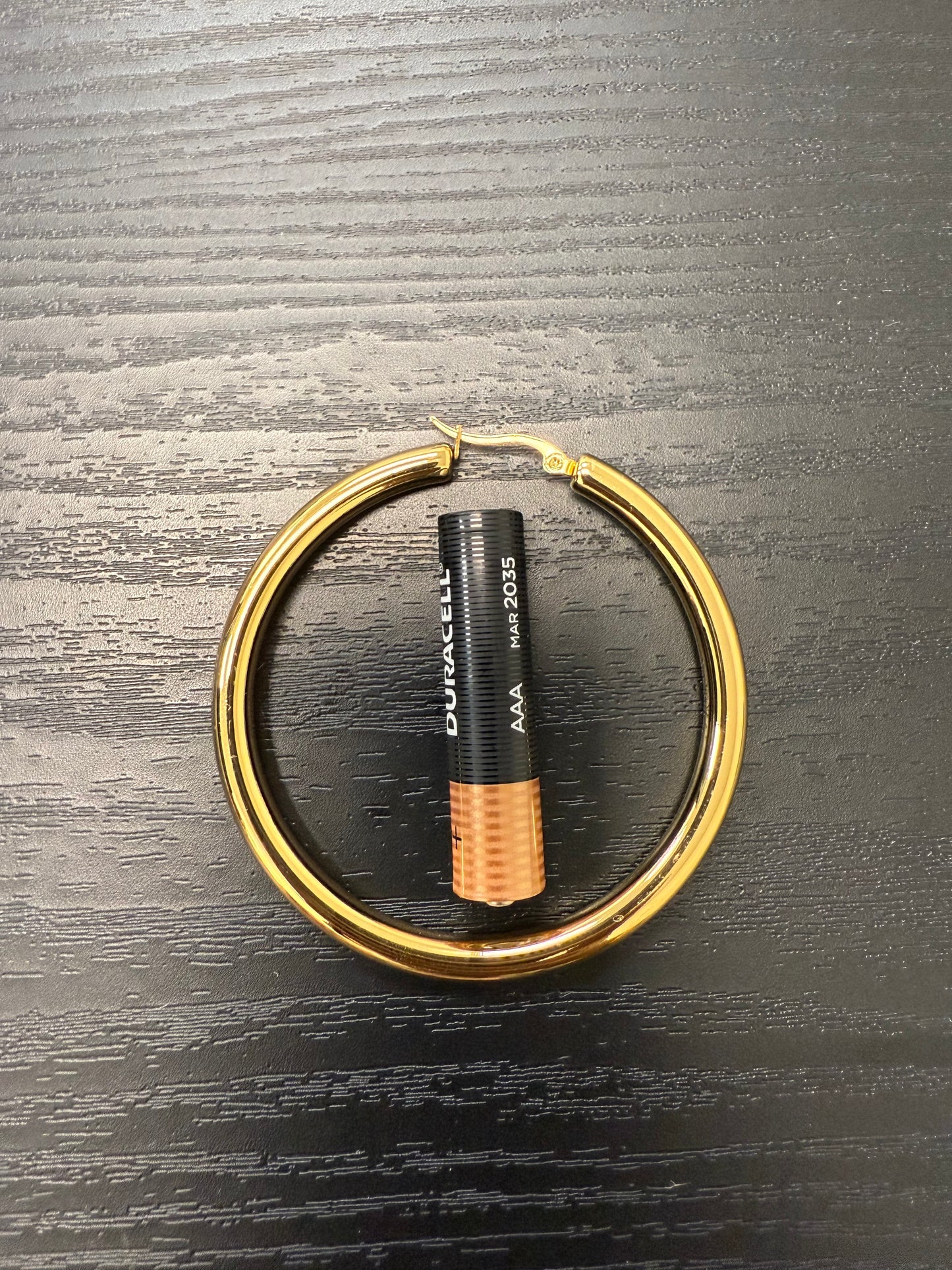 Betty Earrings 18K Gold Plated Round Hoop Jewelry Silver