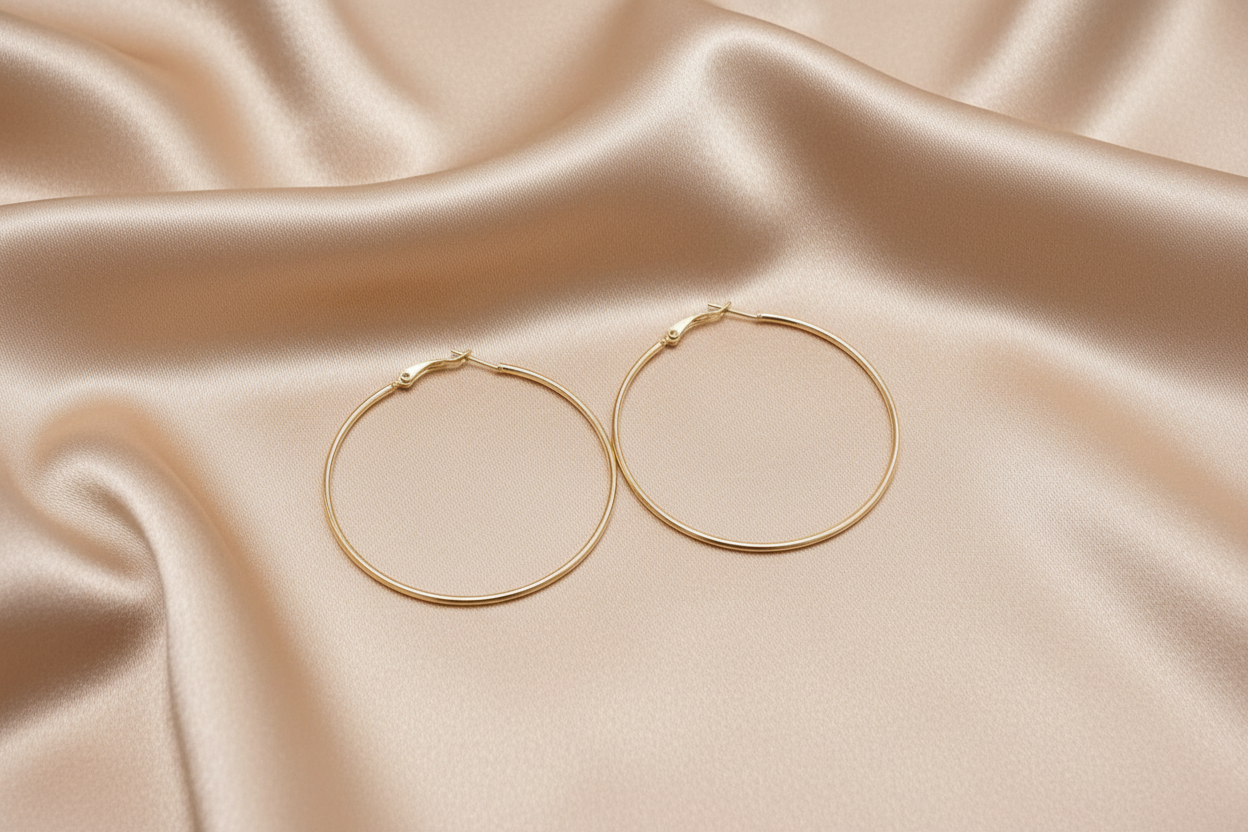 Rihs 18K Gold Plated Stainless Steel Earrings Jewelry