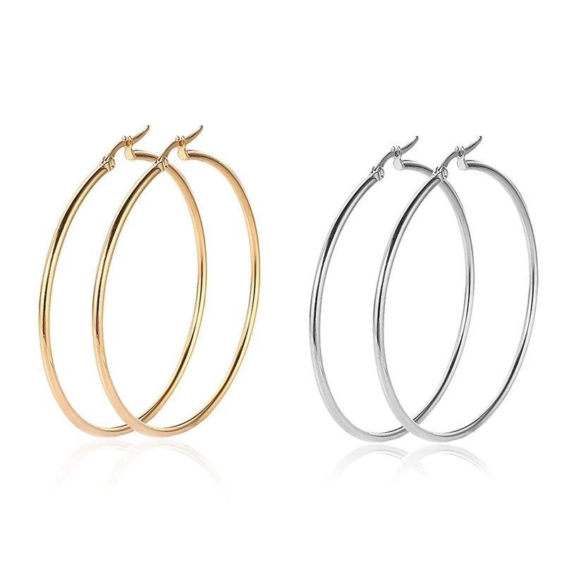 Perf 18K Gold Plated Stainless Steel Fashion Waterproof Non Tarnishing Earrings