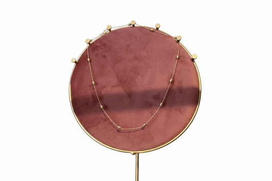 Babes Gold Necklace, 18K Gold Plated Steel