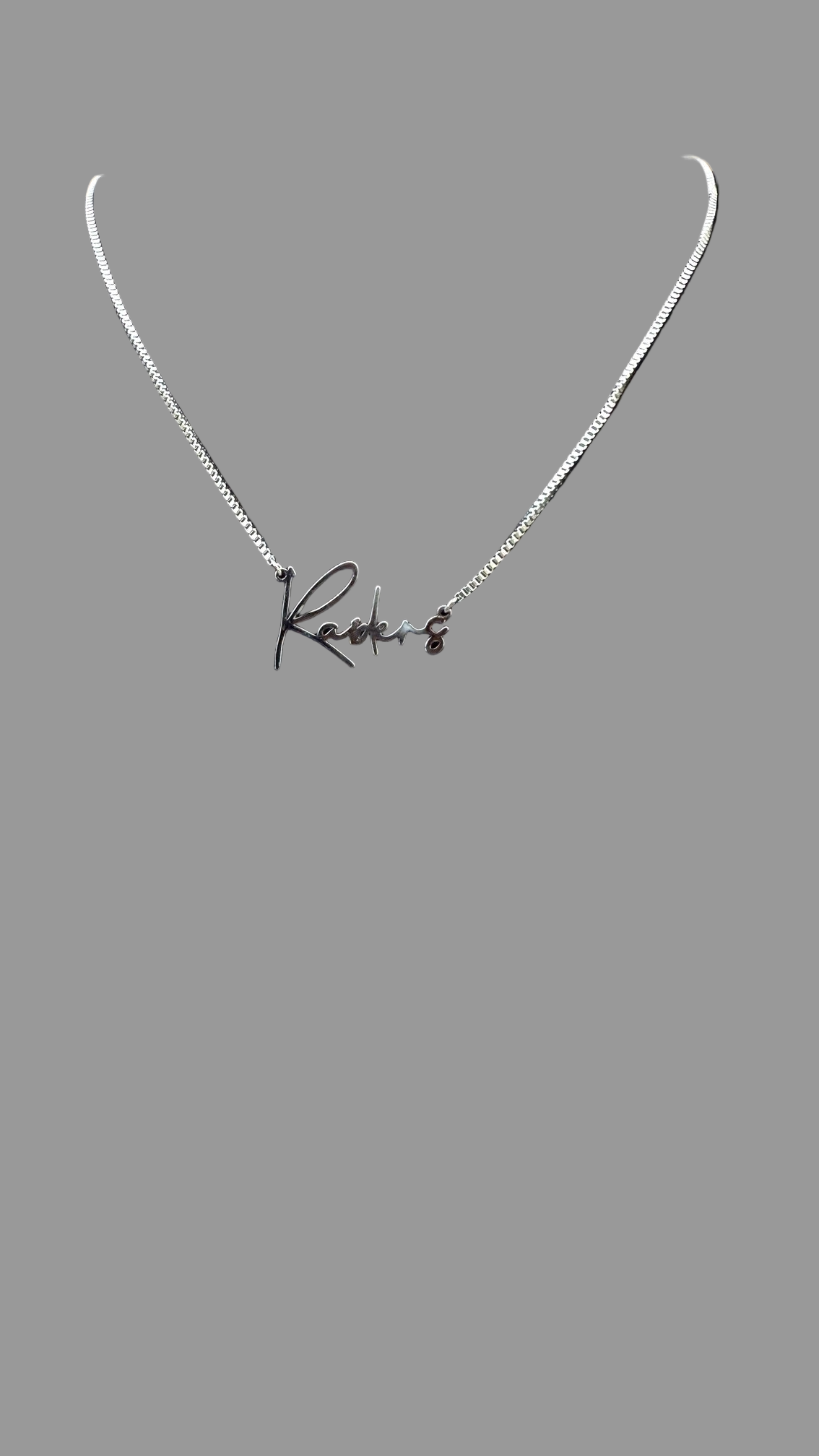 Raiders Necklace Stainless Steel Silver