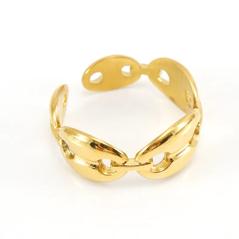 Lali Link Open Ring 18K Gold plated stainless steel