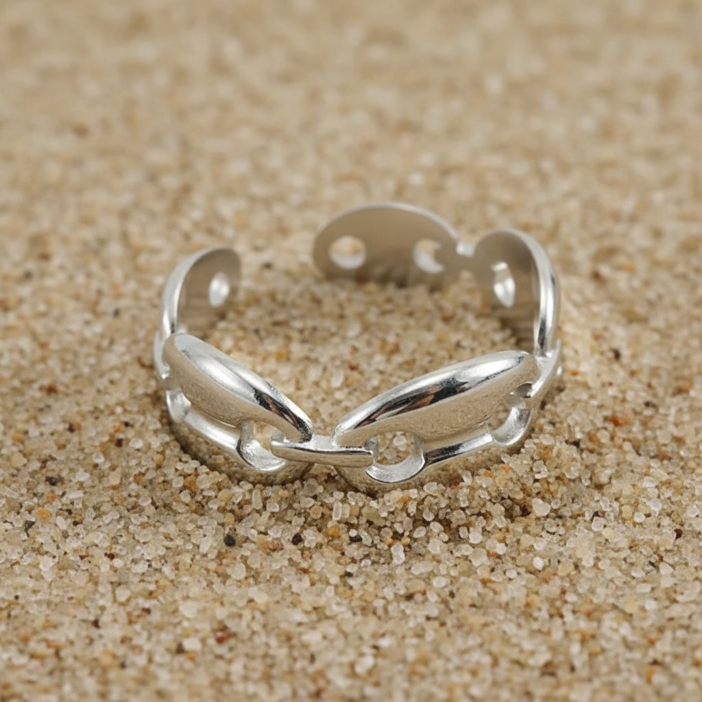 Lali Link Open Ring 18K Gold plated stainless steel