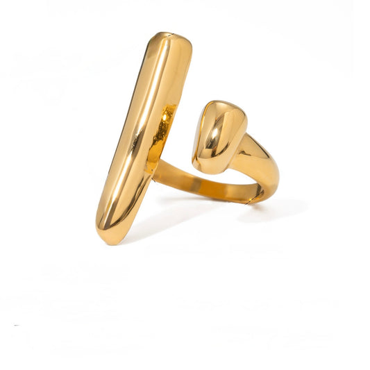 Giana 18K Gold-Plated Open Rings Jewelry