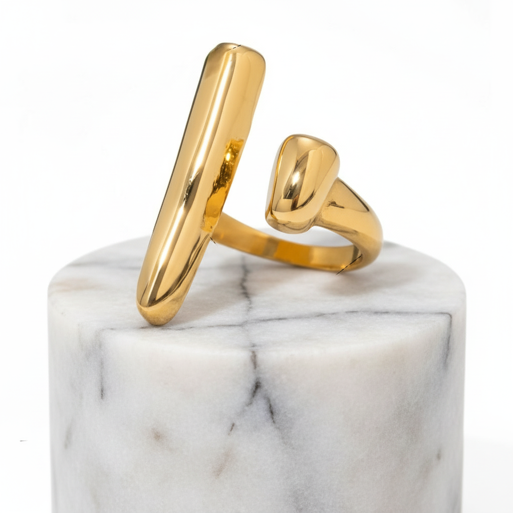 Giana 18K Gold-Plated Open Rings Jewelry