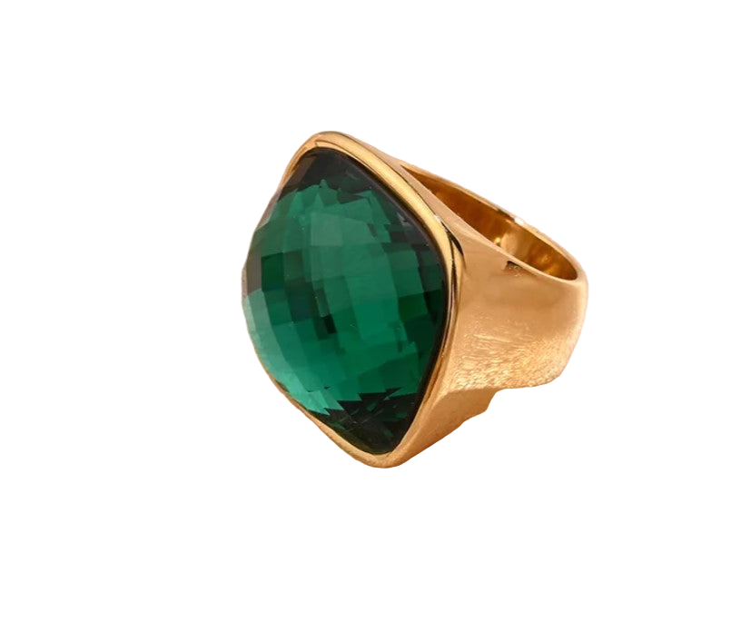 Le Chic 18K Gold Plated Statement Ring Stainless Steel