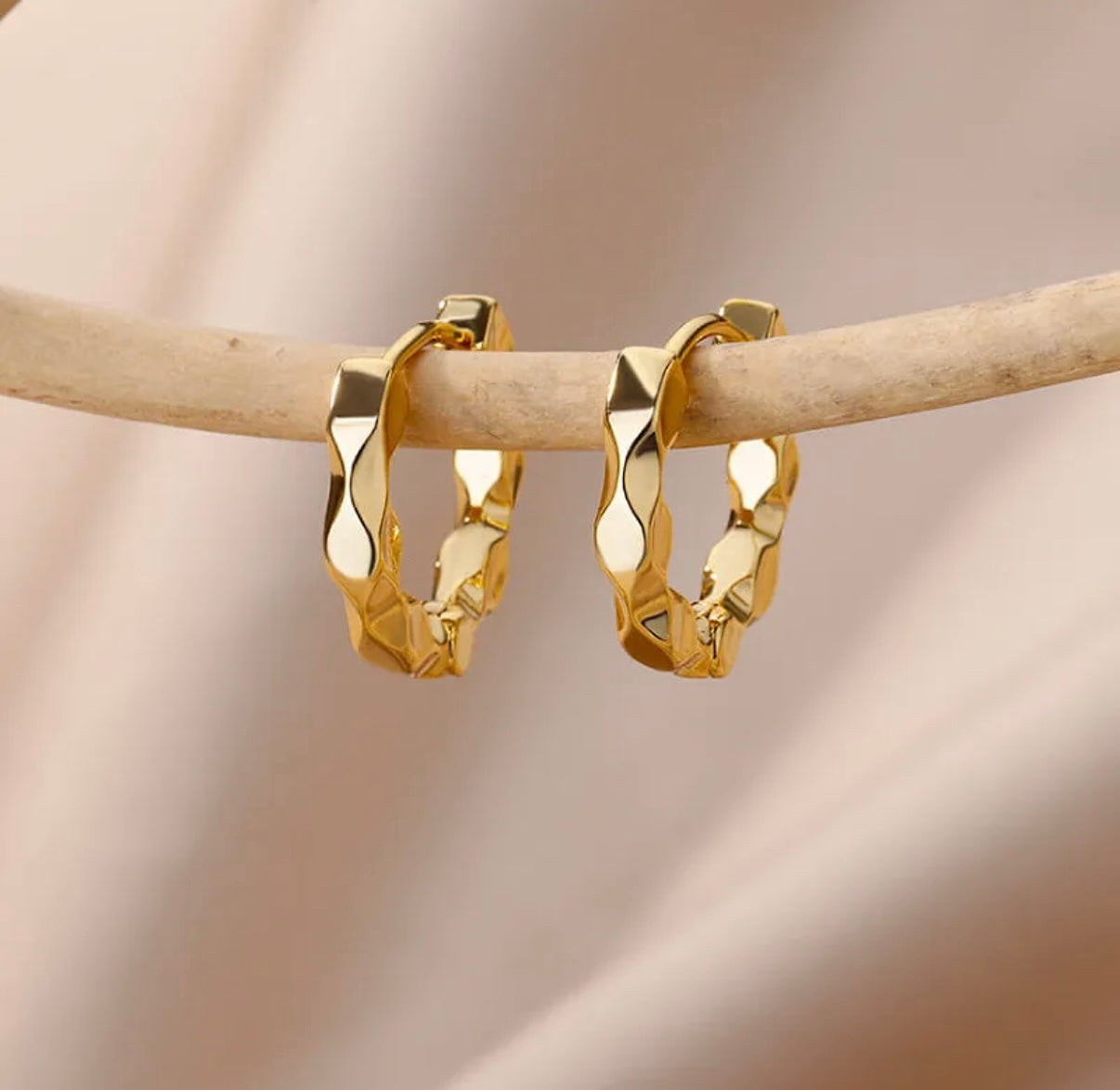 huggie hoops waterproof earrings